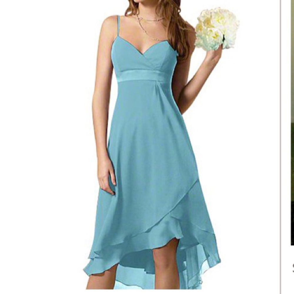Alfred Angelo Teal High Low Dress